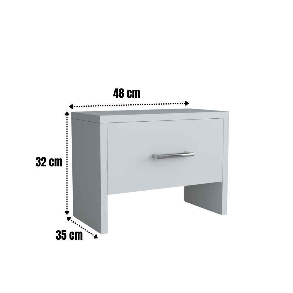 Dormitor EVA – Pat Modern cu 2 Noptiere și Dulap cu Oglindă