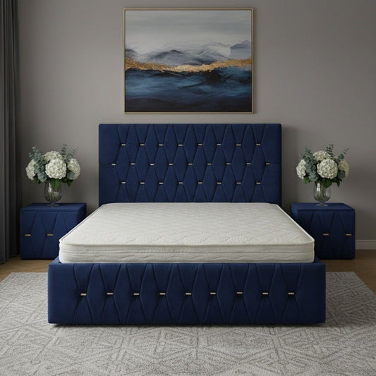 Pat Tapitat ANA Cu 2 Noptiere Tapitate