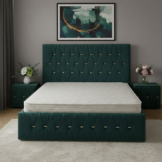 Pat Tapitat ANA Cu 2 Noptiere Tapitate